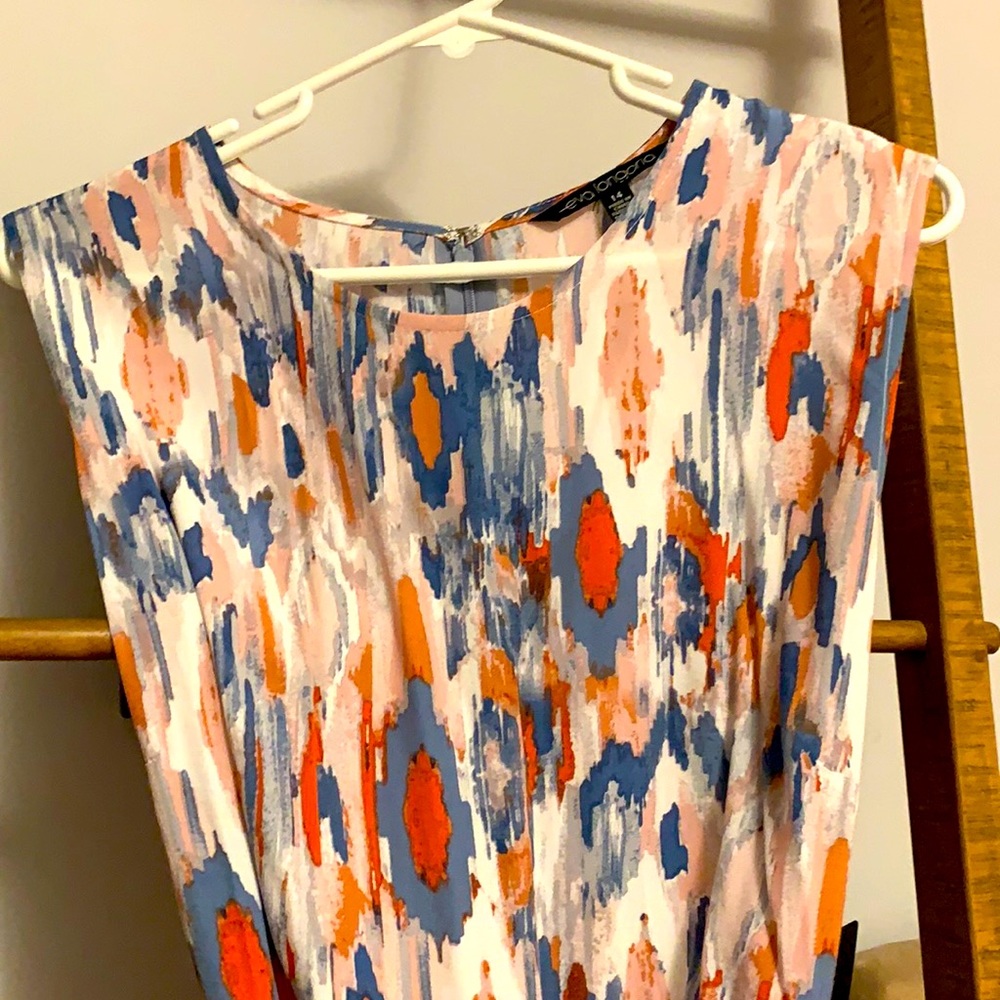 Eva Longoria sleeveless jumpsuit with pockets